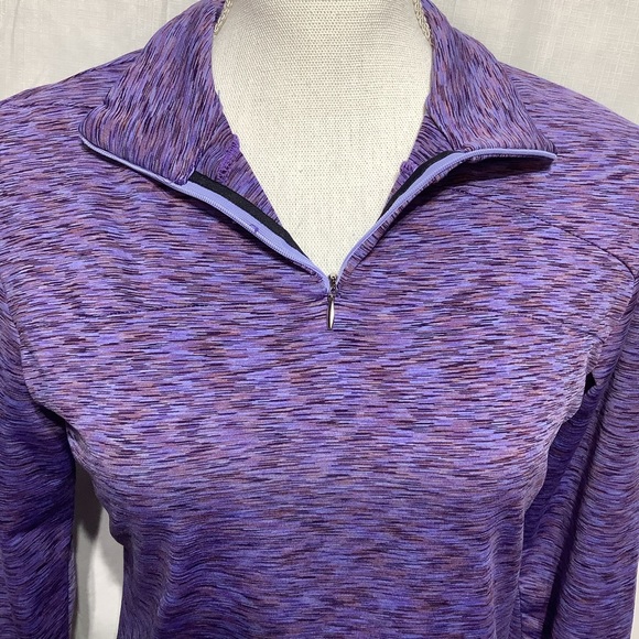 Lucy Athletic Jacket Pullover Sweater Workout Yoga Purple Medium - Picture 4 of 13